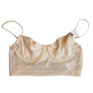 Anthropologie Bralette Sequin Top Sparkle Coachella Festival